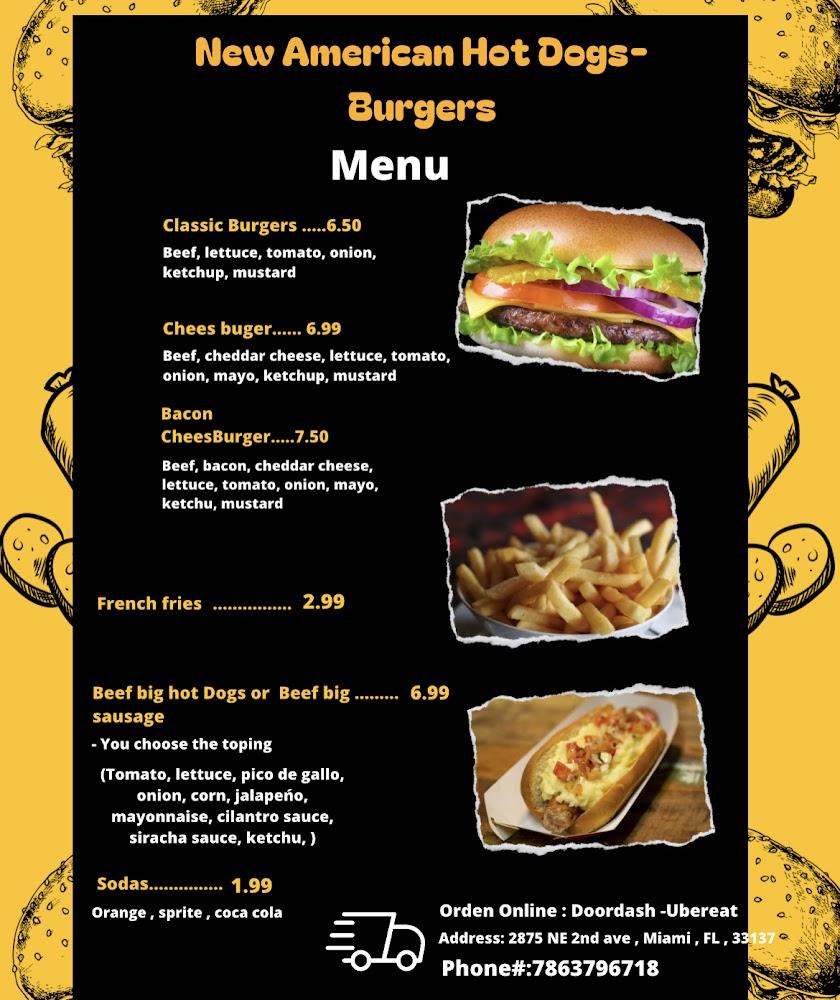 New American Hot dog-Burgers Menu image 1